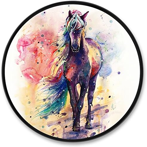 GeRoad SmartPhone Stand and Mounts, Universal Fashion Expanding Grip Phone Support Holder - Watercolor Horse
