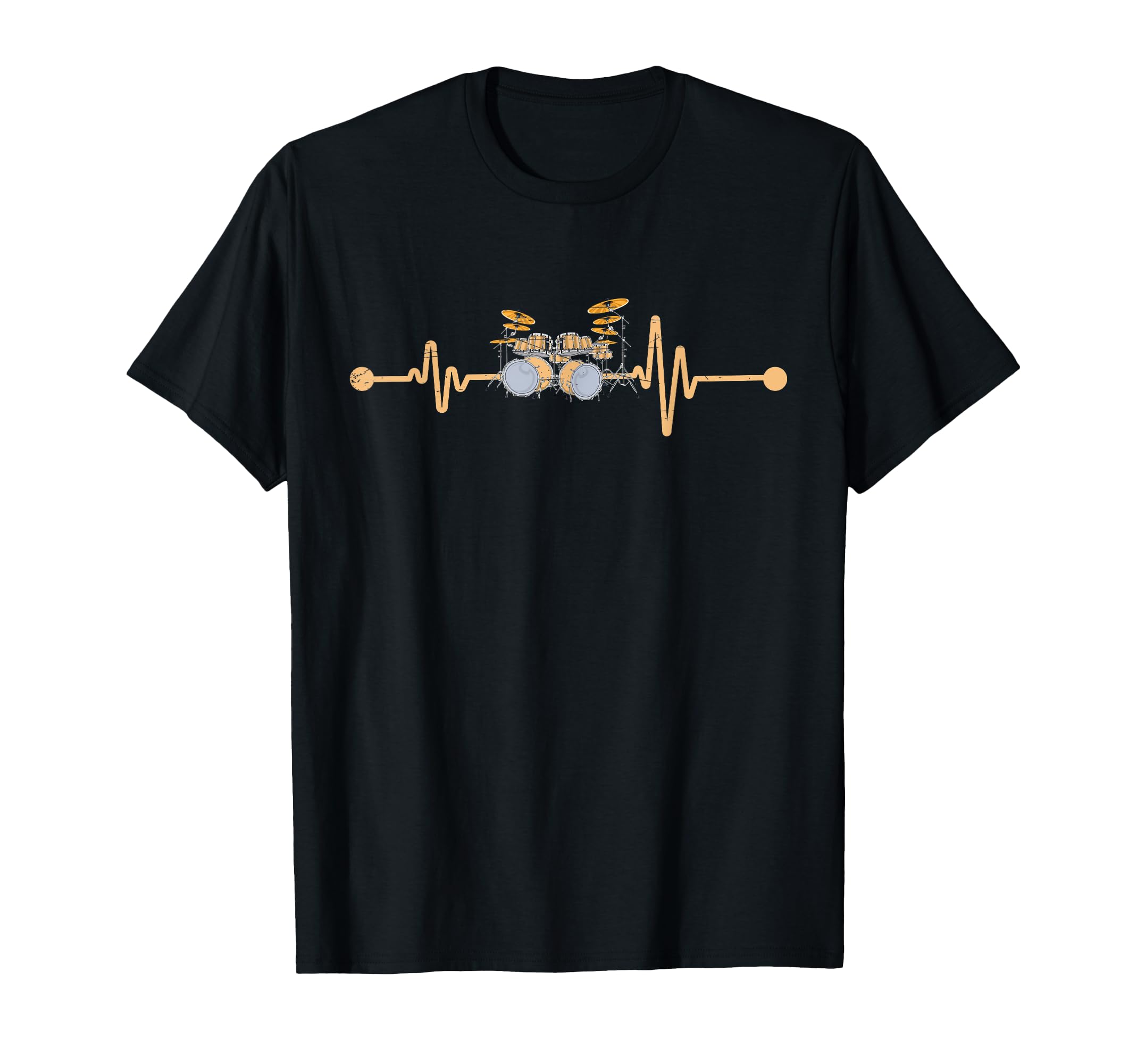 Percussion Drum Set Drummer Heartbeat Musician Drums T-Shirt