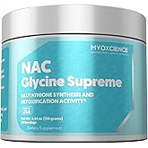MYOXCIENCE NAC Glycine Supreme | N-Acetyl-L-Cysteine, Glycine, and Taurine Combination (Natural Peach and Pineapple Flavor) (30 Servings)