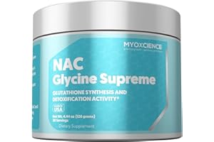 MYOXCIENCE NAC Glycine Supreme | N-Acetyl-L-Cysteine, Glycine, and Taurine Combination (Natural Peach and Pineapple Flavor) (30 Servings)