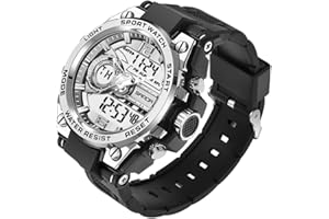 KXAITO Men's Watches Sports Outdoor Waterproof Military Watch Date Multi Function Tactics LED Alarm Stopwatch