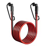 SAE Extension Cable 12AWG, SNLLMZI SAE to SAE Extension Cord DC Power Automotive Extension Cable for Solar Panels,Cars, RVs,Trucks,Boats, etc (15FT)