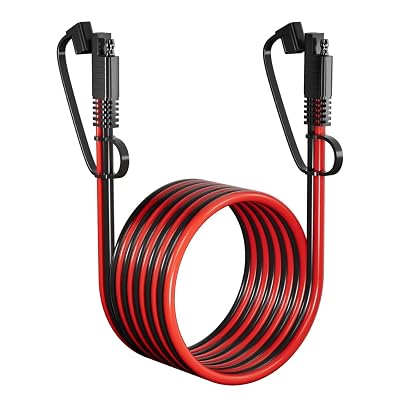 SAE Extension Cable 12AWG, SNLLMZI SAE to SAE Extension Cord DC Power Automotive Extension Cable for Solar Panels,Cars, RVs,Trucks,Boats, etc (15FT)