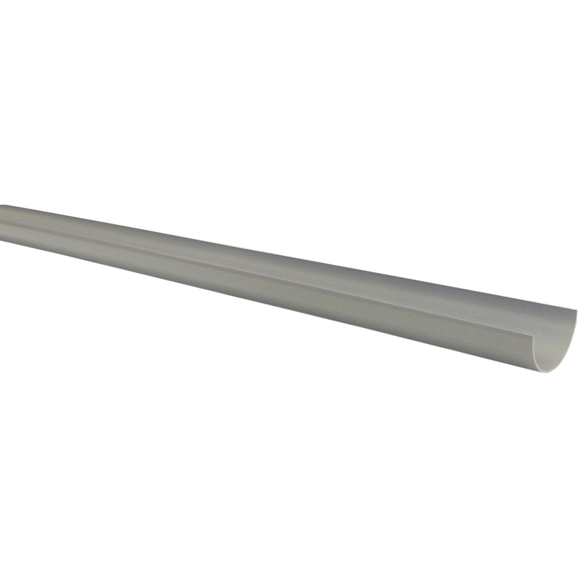 Miniline Gutter 2 x 1 metre Lengths (Total 2 metre) Suitable for shed, Garage, Conservatory Grey