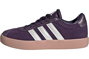 adidas Unisex-Kids VL Court 3.0, Aurora Plum/Zero Metallic/Pink Gum, 1