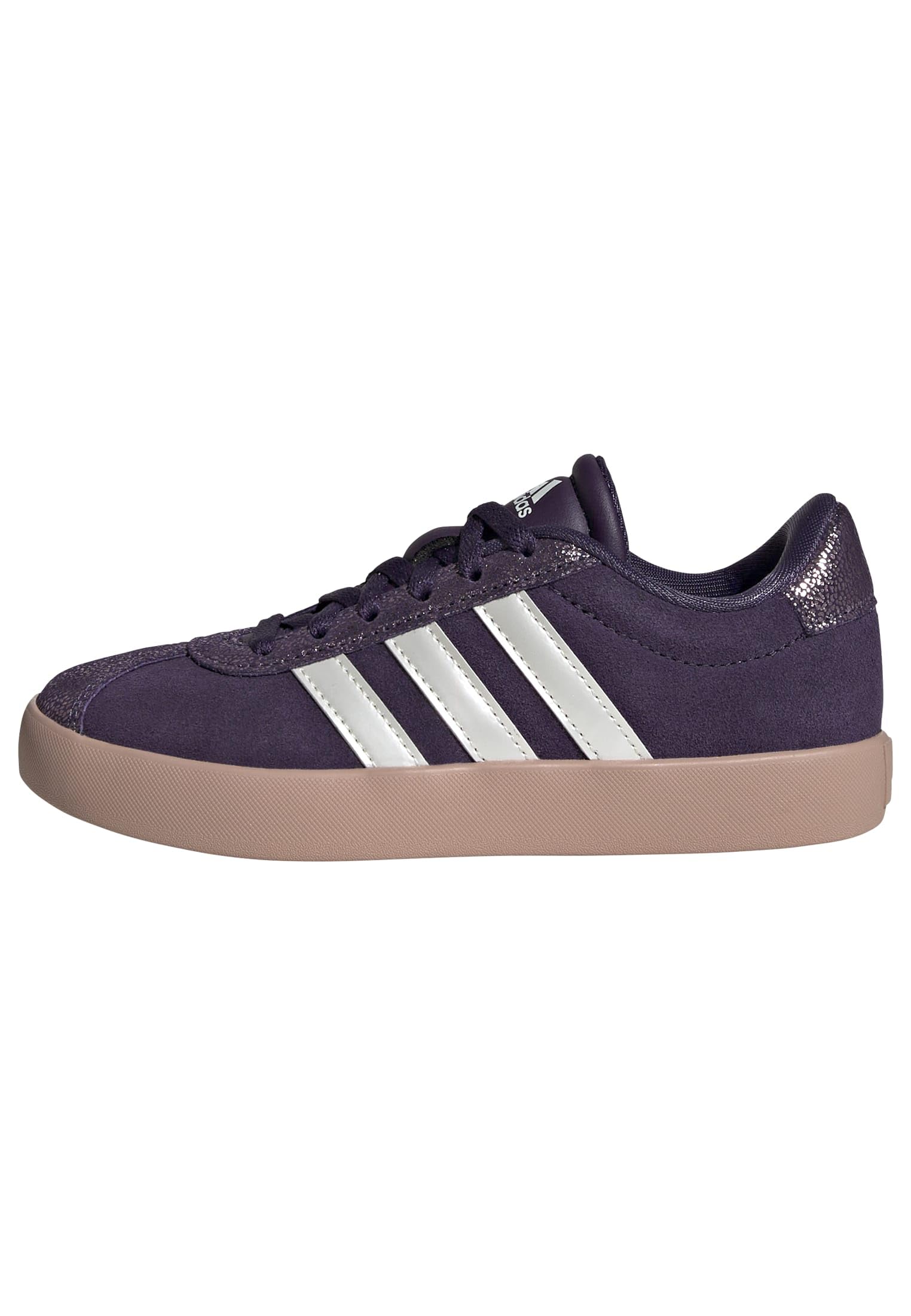 adidas Unisex-Kids VL Court 3.0, Aurora Plum/Zero Metallic/Pink Gum, 13 Image