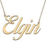 HUAN XUN Customized Custom Simple Any Name Necklace