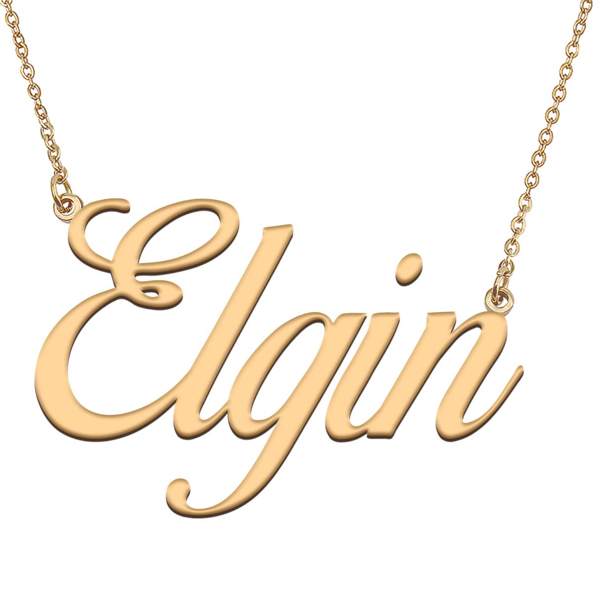 HUAN XUN Customized Custom Simple Any Name Necklace