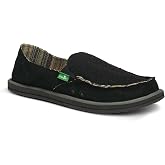 Sanuk Womens Donna Hemp Loafers | Womens Shoes | Slip On Shoes for Women | Women's Slip-on Loafers | Memory Foam Footbed