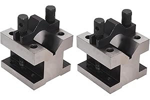 GXYWADY 4 Piece V-Block 2-3/8 x 2-3/8 x 2 inch V-Block for Drilling, Milling and Grinding Operations with Case
