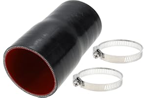 ACROPIX ID 3" to 3.25" Inch Straight Silicone Coupler Hose 4-Ply High Temp Reinforced 6" Length Intercooler Radiator Pipe Tub