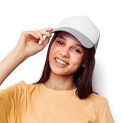 Blank Hat Two Tone Summer Mesh Cap in Gray and