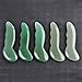 Top Plaza Gua Sha Scraping Massage Tool 100% Hand Made Natural Green Aventurine Jade Guasha Board SPA Acupuncture Therapy Massage Stones-Set of 4