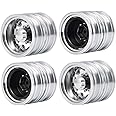 RC-Hub 4pcs Aluminum Alloy Rear Wheel Rims for 1/14 Tamiya Trailer Tractor Truck RC Car