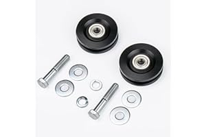 DUCKCOWSC 90040 Carriage Wheel Kit Replacement Parts for TranzSporter TP250 and TP400 Ladder Hoist Roofing/Shingle/Material (2 Pack)