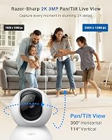 Tapo C210 2K 3MP Pan Tilt WiFi Indoor Security Camera Alexa Google Night Vision view 2