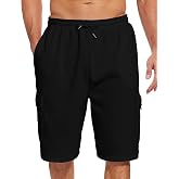 Xsylxgc Mens Cargo Sweat Shorts Fleece Casual Athletic Workout Gym Jogger Shorts with 5 Pockets