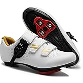 Cycling Shoes for Men Women Compatible with Peloton Bike, Indoor Spin Shoes with Pre-Installed Delta Cleats, Comfortable & Safe Unisex Outdoor Road Cycling Shoes