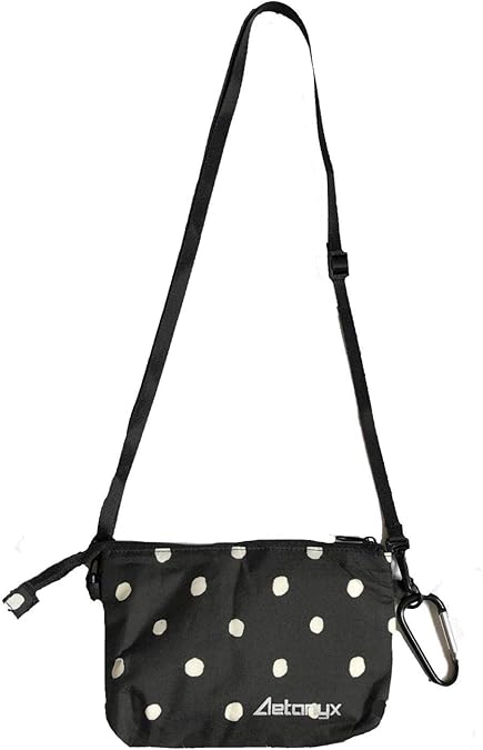 Amazon Co Jp Aetonyx 撥水 スマホ ポーチ ショルダー 入れたまま スマートフォン ケース タッチ操作可能 携帯ポーチ Ak770 インクドット シューズ バッグ