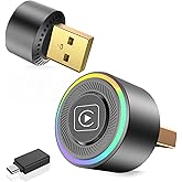 Mini Wireless CarPlay Adapter for Apple iPhone - Upgrade Wired CarPlay to Wireless, One-Tap Multi-User Switch, Plug & Play, Fast Auto-Connect (iOS 10+)