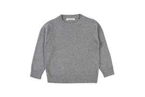 Boys and Girls' Uniform Cotton Crew-Neck Sweaters Long Sleeve Pullover Knit Sweater 1-7 Years