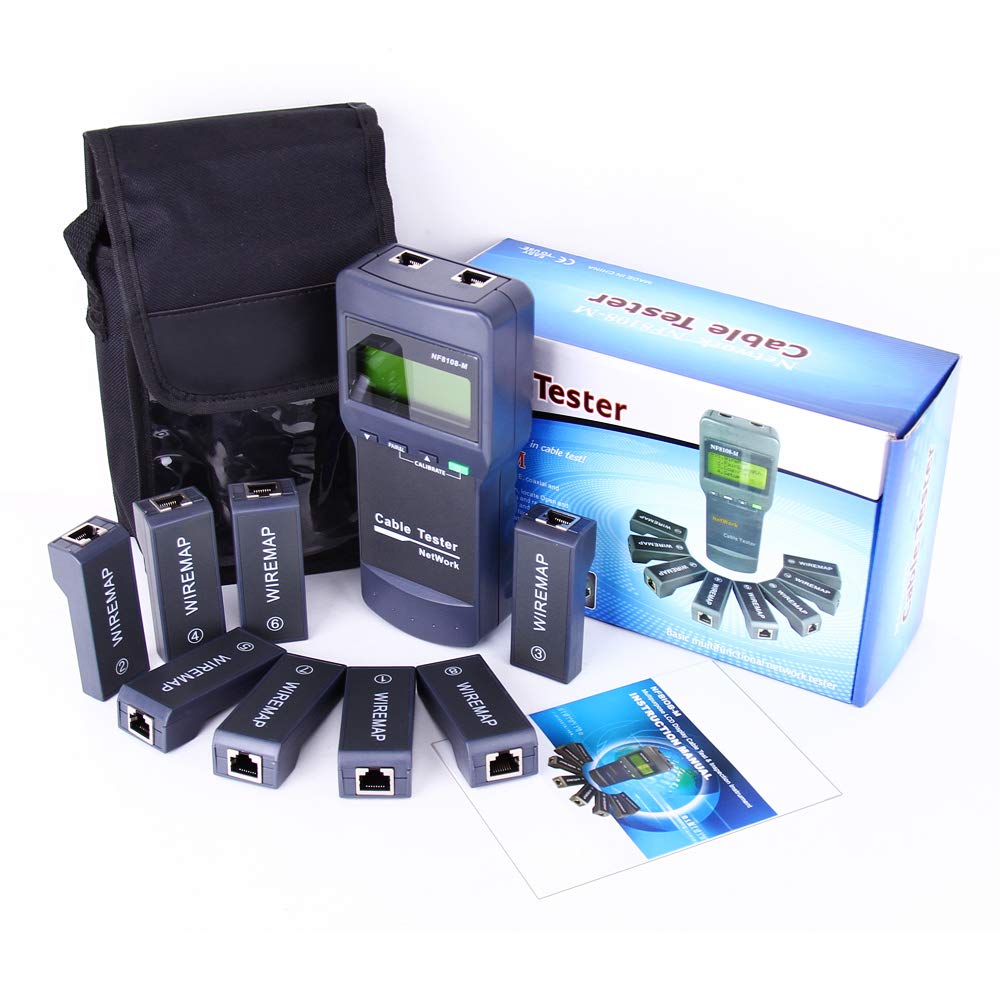 Noyafa D3IN0016 NF-8108-M Cable Wire Fault Finder with 8 Far-end Passive Test Jacks
