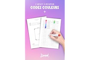 Codes couleurs – Carnet à remplir: Carnet de codes couleurs à remplir pour coloriages mystère