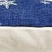 HT&PJ Decorative Cotton Linen Square Throw Pillow Case Cushion Cover Christmas Snowman Blue Design 18 x 18 Inches