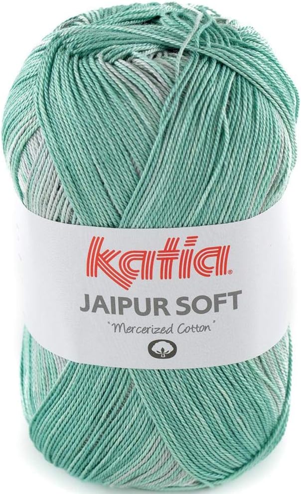 Lanas Katia Jaipur Soft Ovillo de Color verdemar Cod. 101: Amazon.es: Hogar