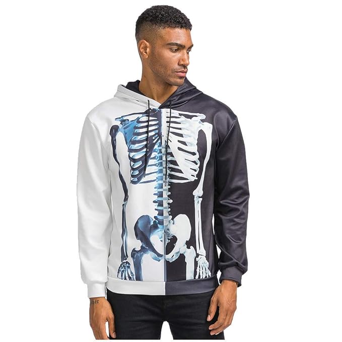 felpa con scheletro