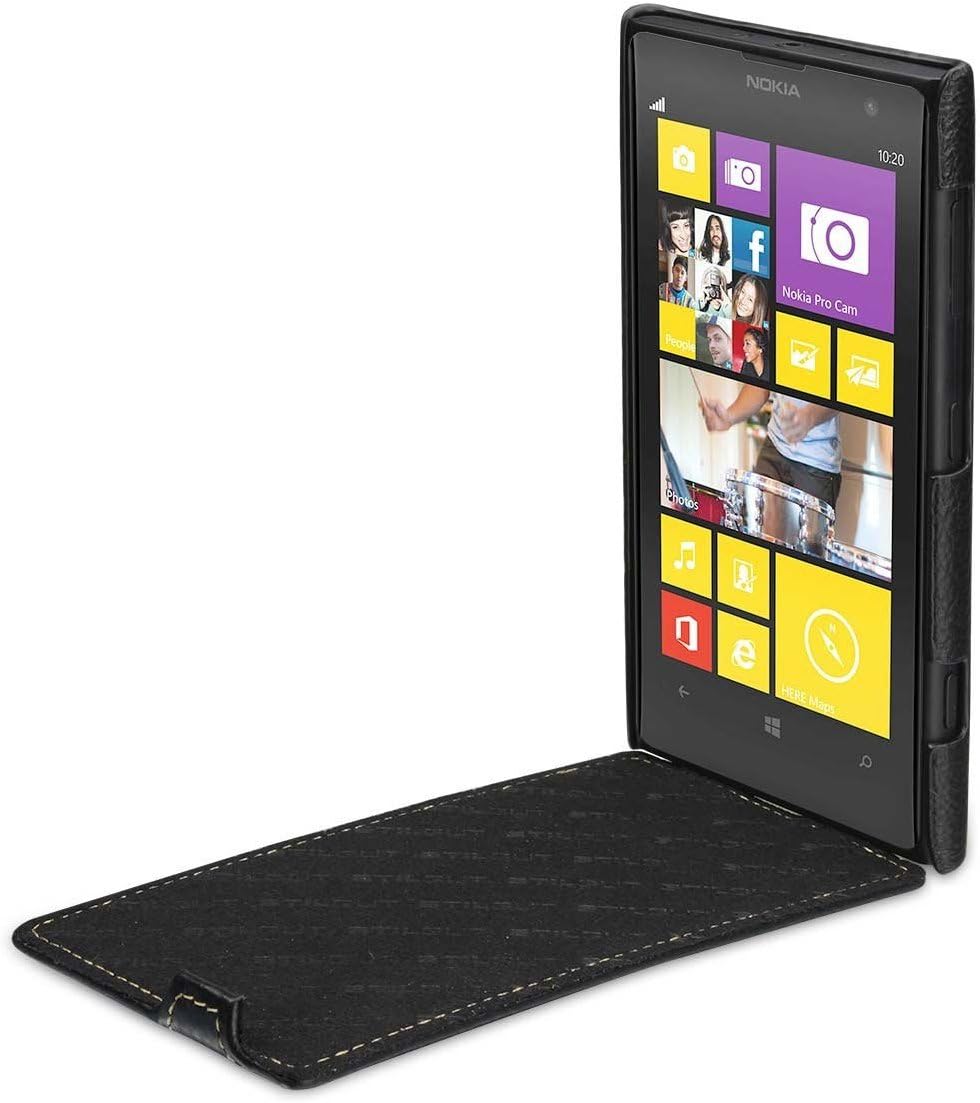 StilGut UltraSlim Genuine Leather Case for Nokia Lumia 1020, Black - Image 3