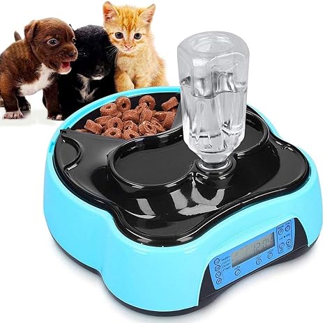 Jtkdl Pet Water Dispenser Bowl Multifunctional Automatic Feeder