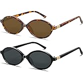 BOTEN Retro Oval Sunglasses for Women Men Small 90s Sun Glasses Trendy Round Shades Cute Designer Sunnies