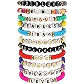 beyonday Matching Friendship Bracelets for Best Friend Heart Energy Stone Beads Couple Relationship Bracelets Valentines Day Gifts for Girlfriend Boyfriend Cosplay Costume Accessories, 11pcs Pack,