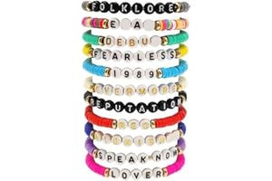 beyonday Matching Friendship Bracelets for Best Friend Heart Energy Stone Beads Couple Relationship Bracelets Valentines Day Gifts for Girlfriend Boyfriend Cosplay Costume Accessories, 11pcs Pack,