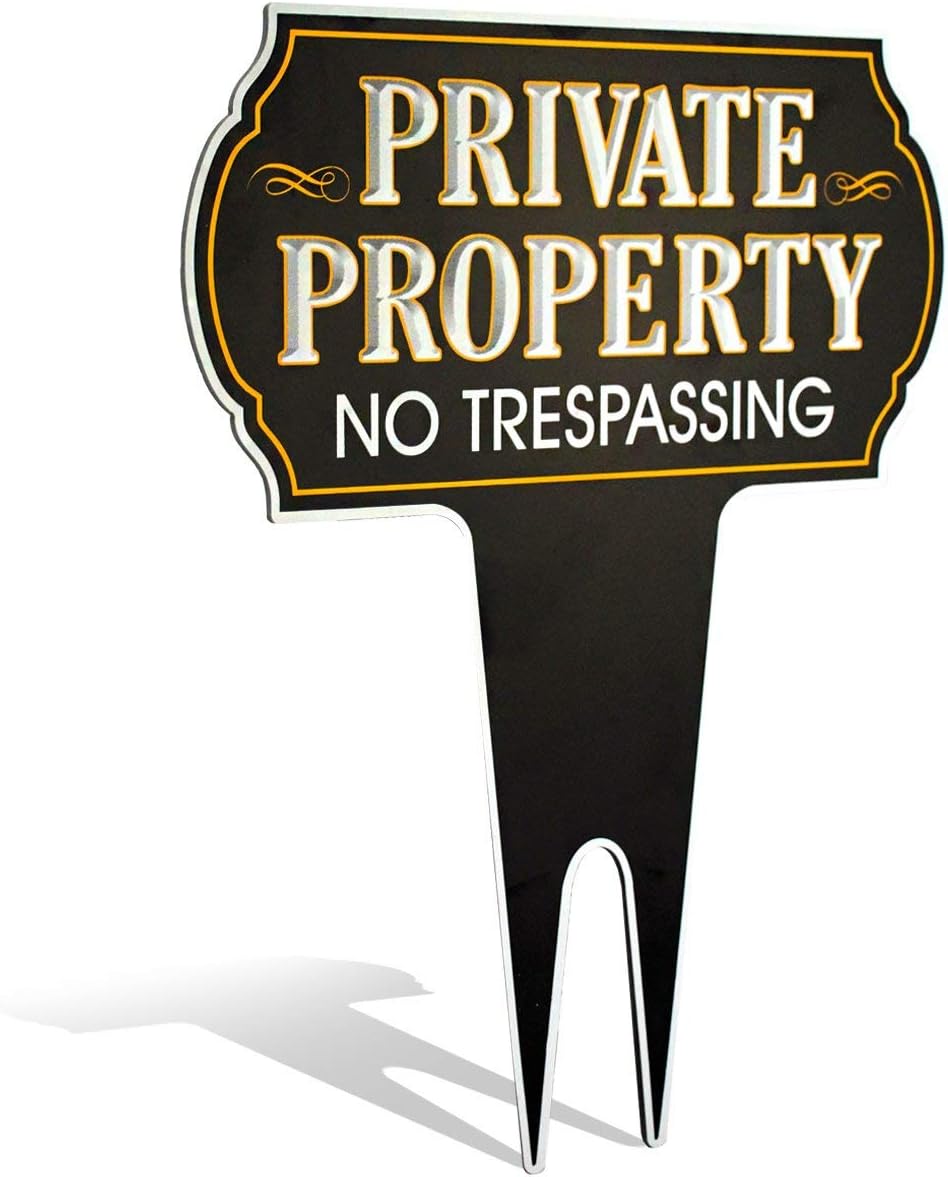 Yard Signs - Signs Authority Private Property No Trespassing Sign - Dibond Aluminum 15