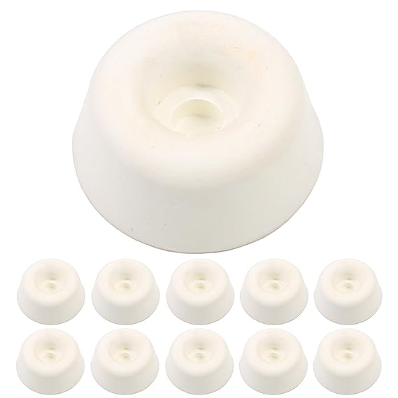 10x White Rubber Toilet Seat 19mm Buffer Pads Amazon.co.uk DIY & Tools