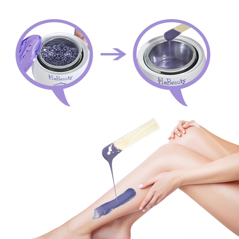 HoBeauty Hot Wax Warmer, Electric Hair Removal 14 oz Easy Waxing Warmer