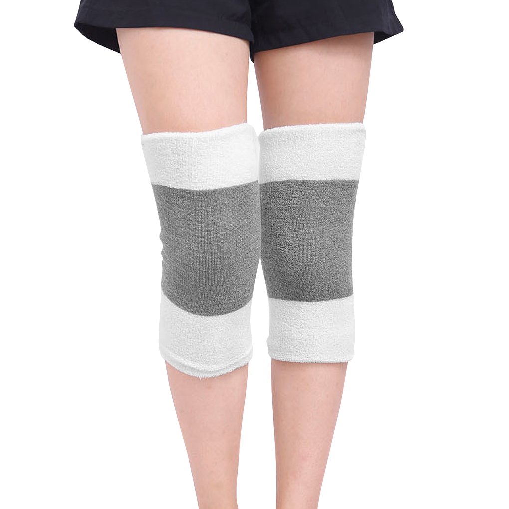 Faxianther Men Women Thicken Thermal Knee Warmers Leg Sleeves Warmers Winter Breathable Cozy Warm Knee Pads Leg Support Protector for Ski Cycling Dance Runing Arthritis Tendonitis