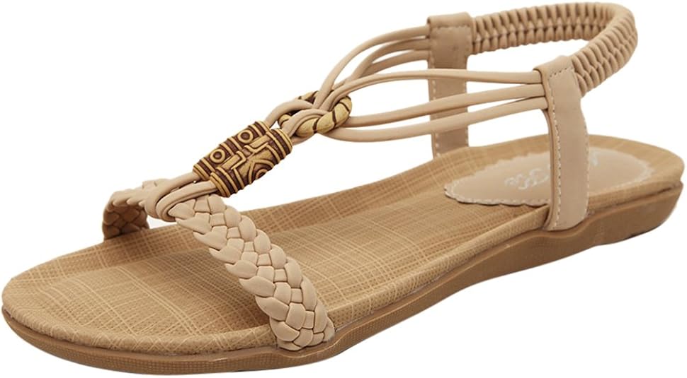 AARDIMI Geflochtene Sandalen Damen - Roman Flip Flops Sommer Strand
