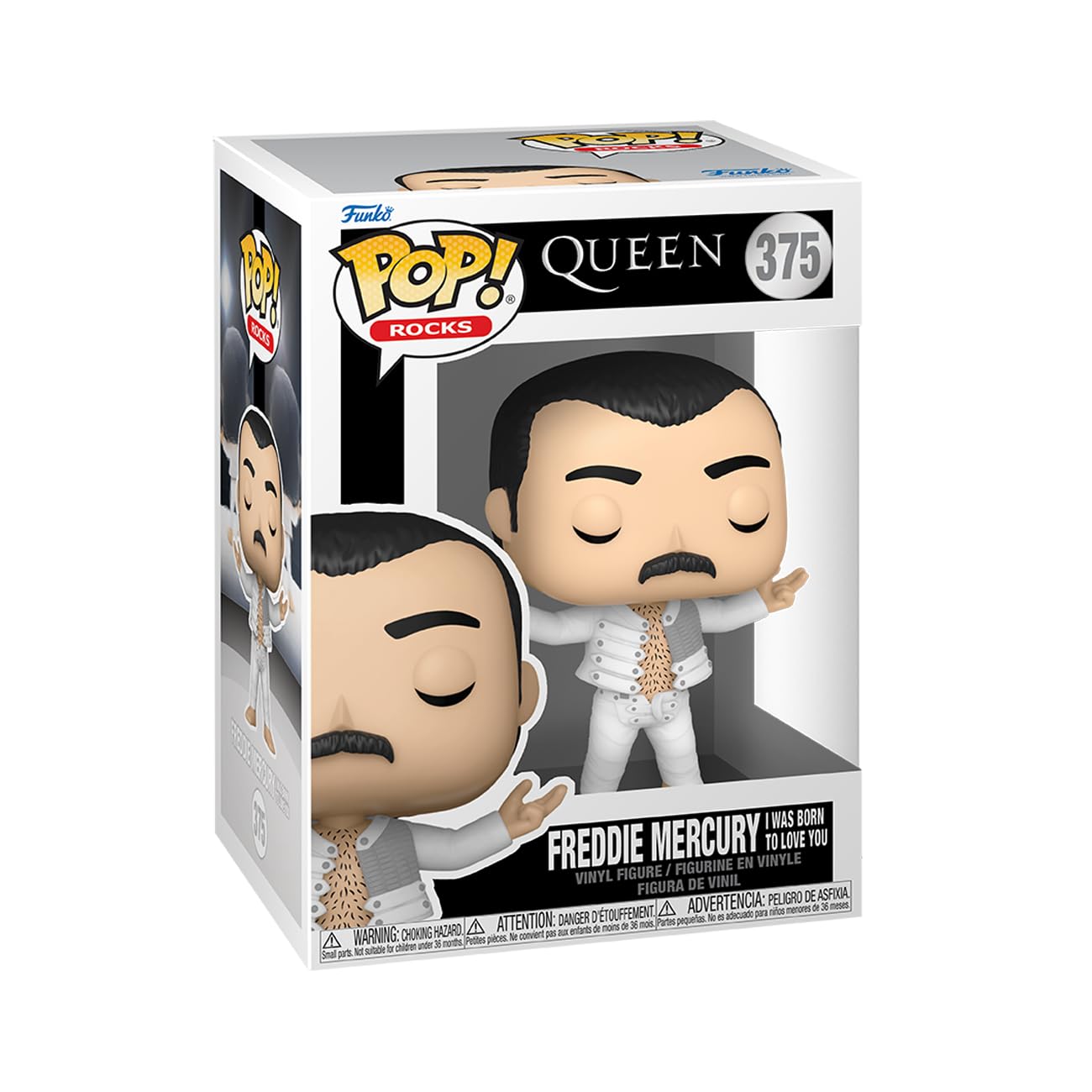 Funko POP! Rocks: Queen - Freddie Mercury - I was born to love you - Collectable Vinyl Figure - Gift Idea - Official Merchandise - Toys For Kids & Adults - Model Figure for Collectors and Display