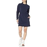 Amazon Essentials Women's Waisted Sweatshirt Dress (Available in Plus Size)