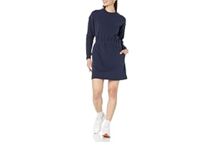 Amazon Essentials Women's Waisted Sweatshirt Dress (Available in Plus Size)