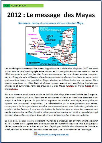 Codex8Pages-2012 et le message des Maya. (French Edition) by ERIC JACKSON PERRIN