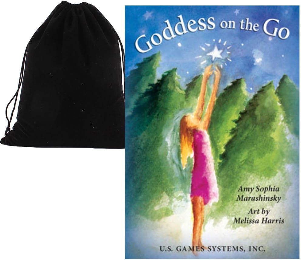 Shop4top Goddess on the Go Oracle Cards Deck and Bag