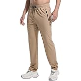 PJZHJ Men's Lightweight Hiking Pants Water Resistant Quick-Dry Rain Pants Elastic Waist Outdoor Sweatpants