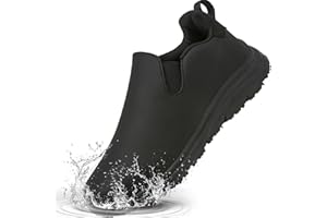 ULOGU Non Slip Work Shoes for Men Women丨Waterproof & Oil Resistant Chef Food Service Shoe Zapatos de Trabajo para