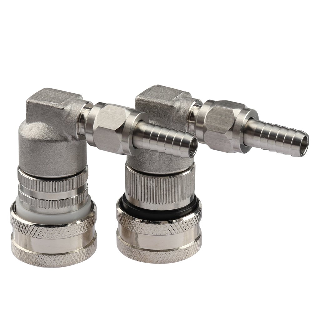 OneBom Ball Lock Keg Fittings, Stainless Steel Gas Beer Quick