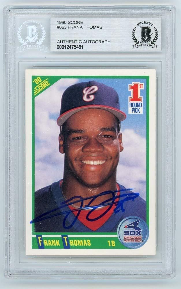 Frank Thomas 1990 Score Autographed Rookie