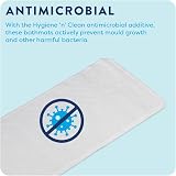 Croydex Rubagrip Bath Mat Non Slip Natural Rubber White Long Design view 6